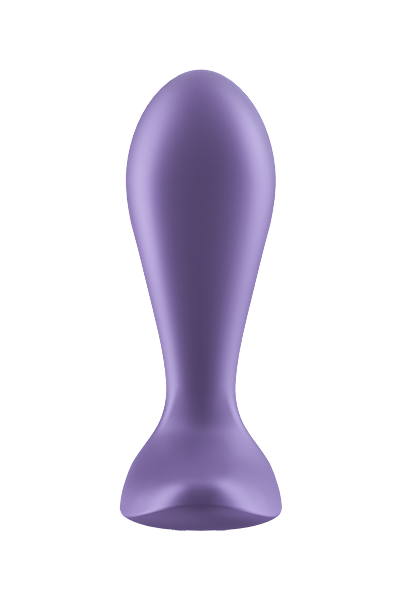 vue de face du plug connecté en silicone violet