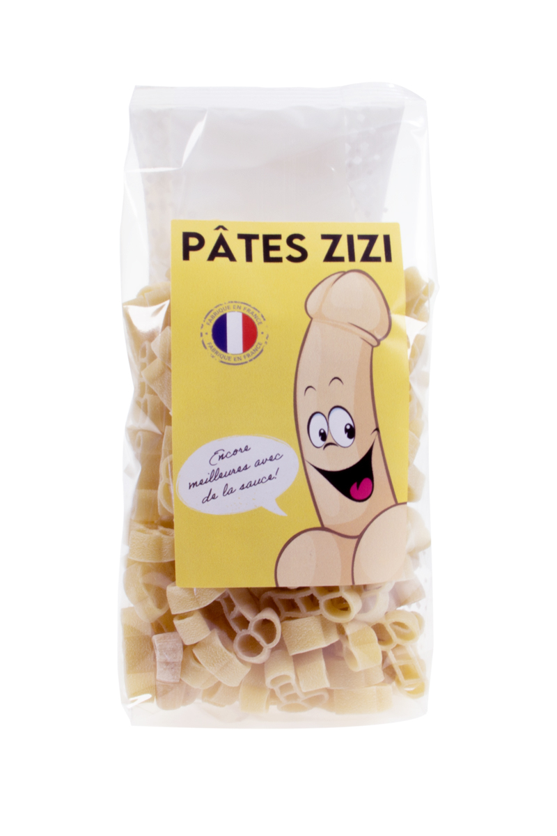 sachet de pâtes zizi de 200g fabriquées en france