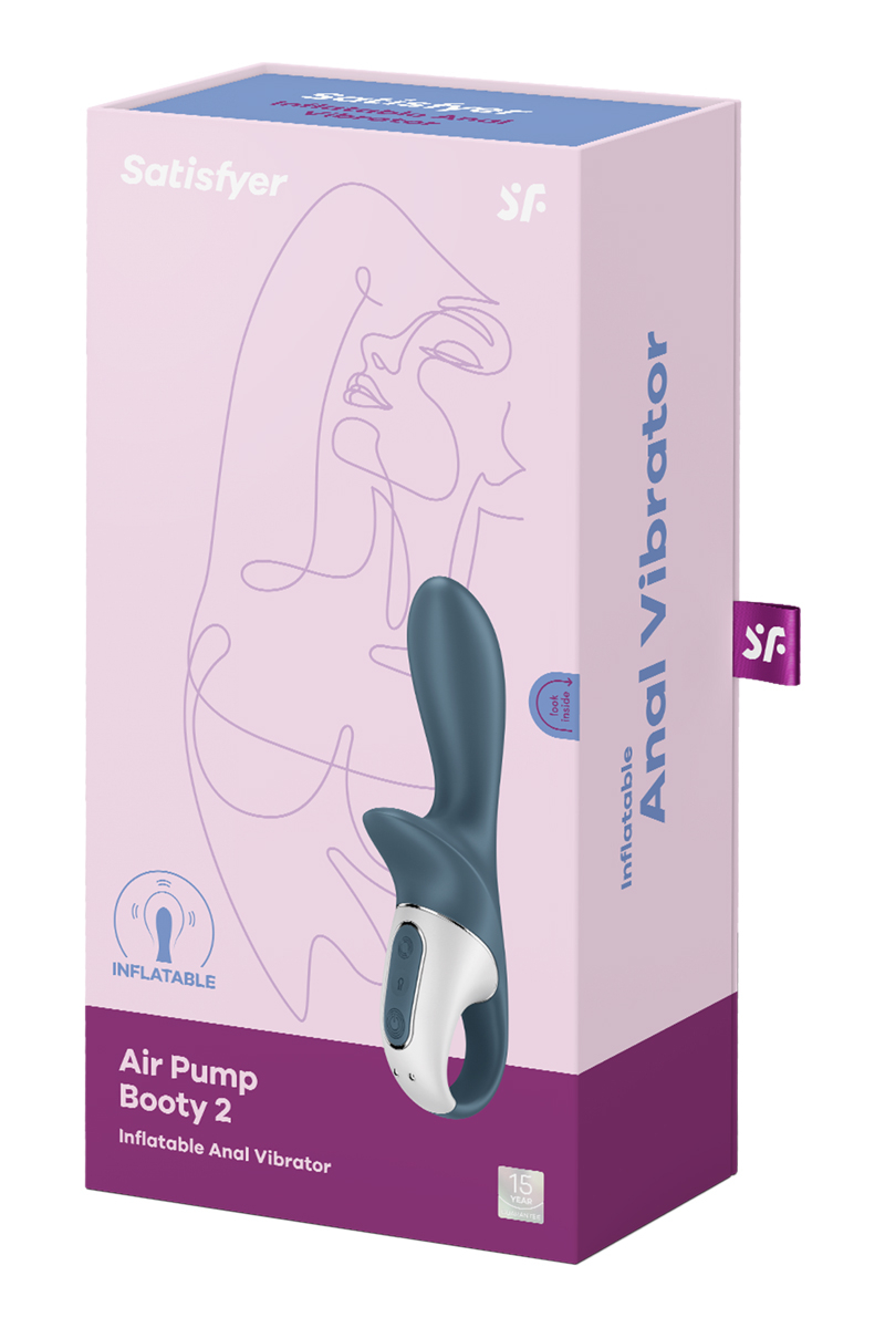 boite emballage Vibromasseur anal gonflable Satisfyer Air Pump Booty 2