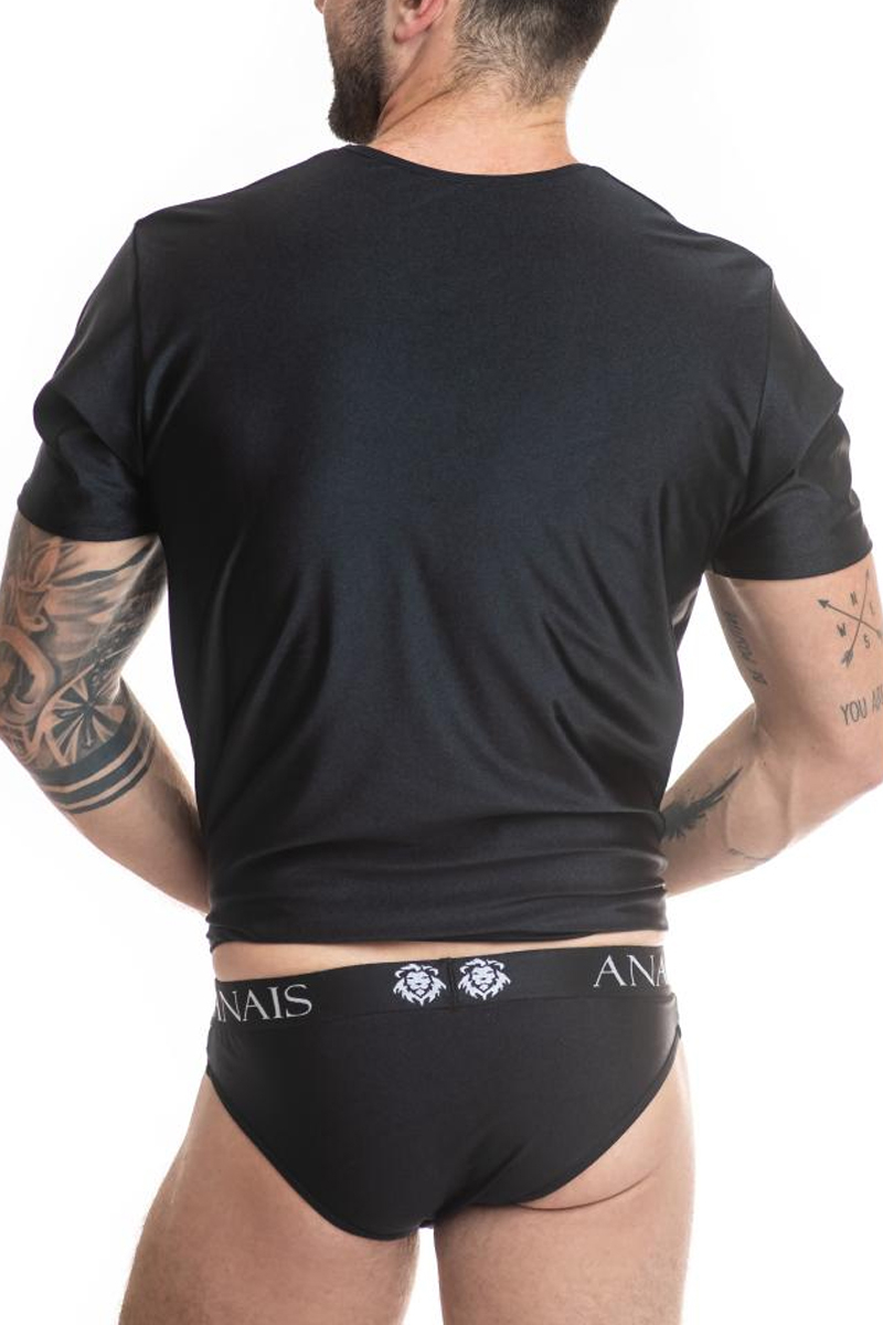 vue de dos T shirt noir homme Petrol