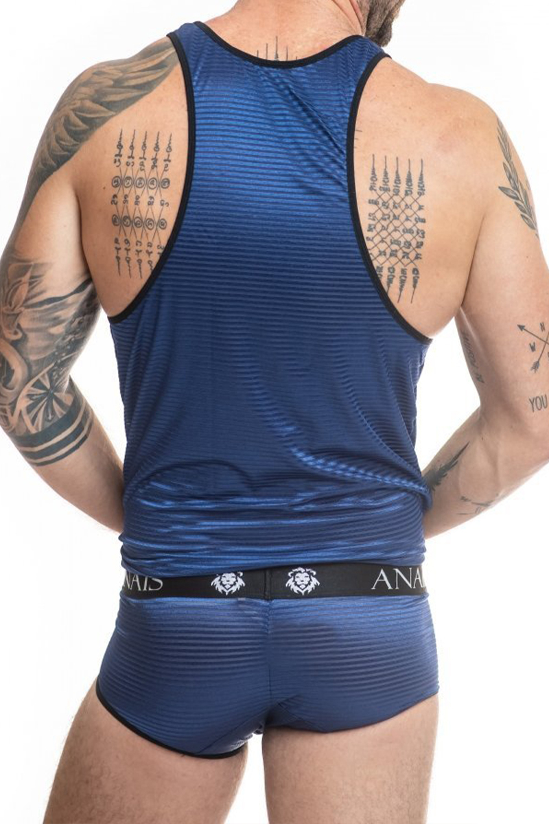 débardeur bleu rayé homme anais for men