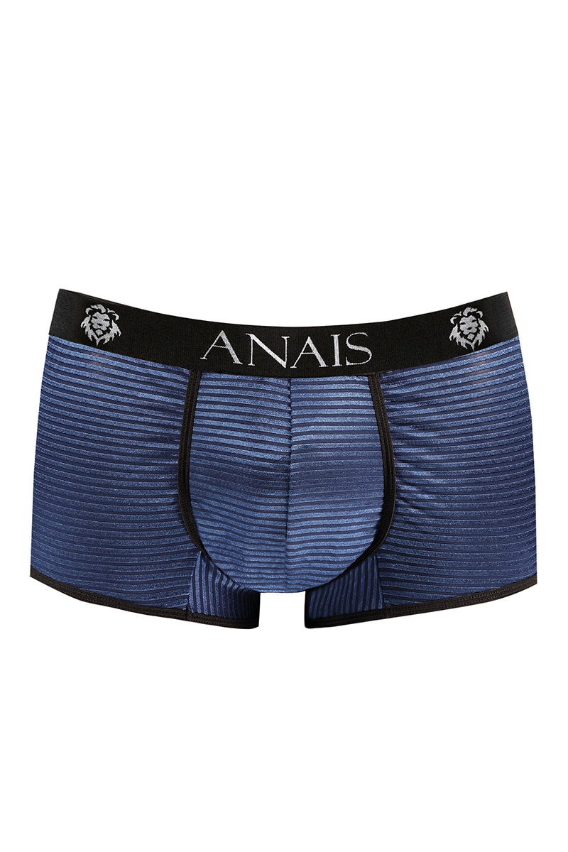 boxer bleu rayé