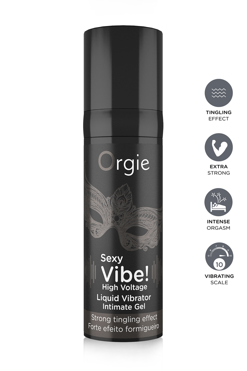 gel vibrant haute intensité Gel d'excitation Sexy Vibe High Voltage Liquid Vibrator Orgie