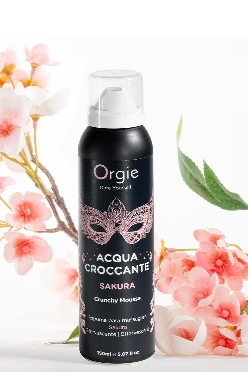 mousse de massage texturée fleur de ceriser, Mousse de massage effervescente Sakura Orgie