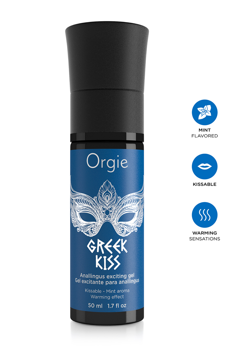 Gel anulingus Greek Kiss menthe fraiche 50ml orgie