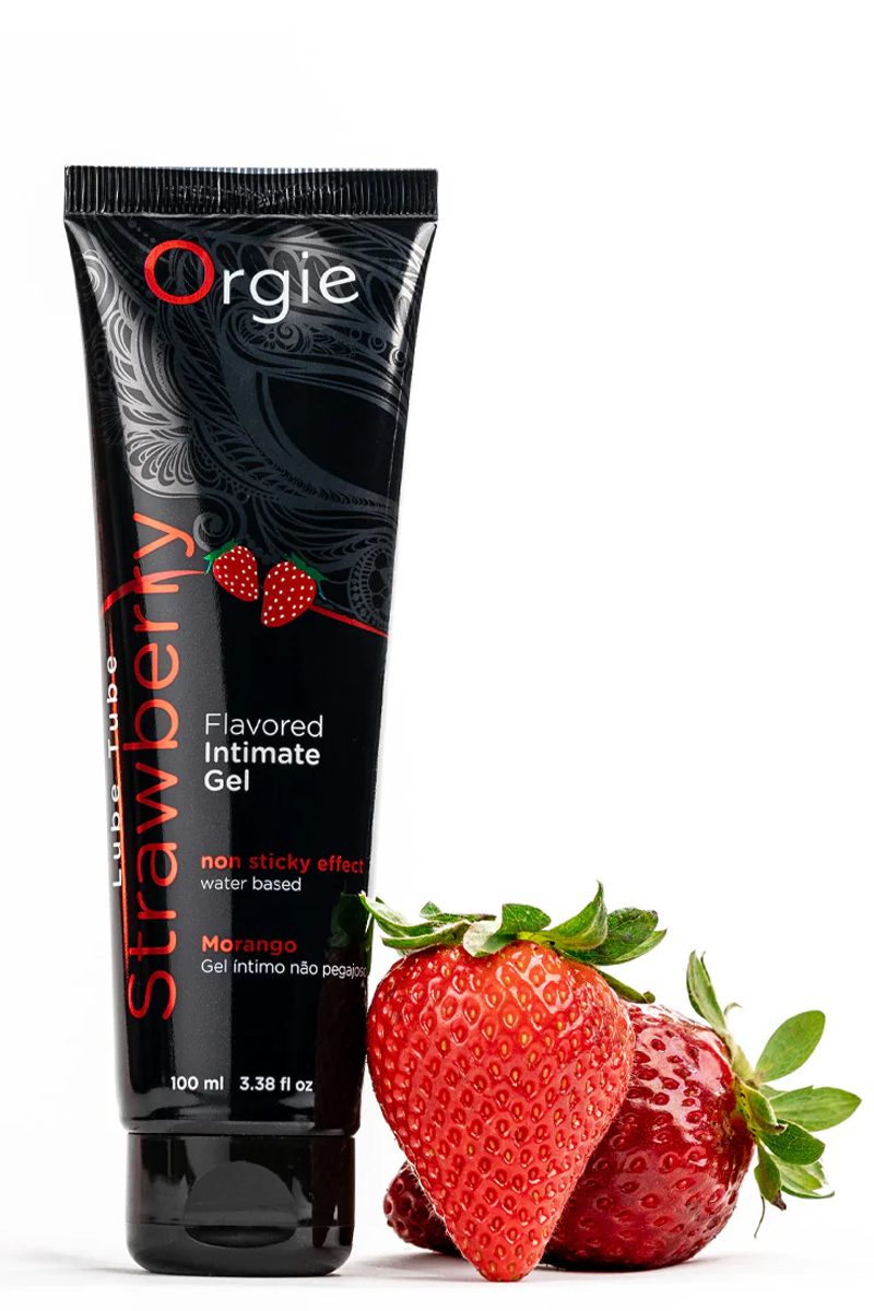 Lubrifiant eau Tube Lube fraise lubrifiant comestible à la fraise, 100ml