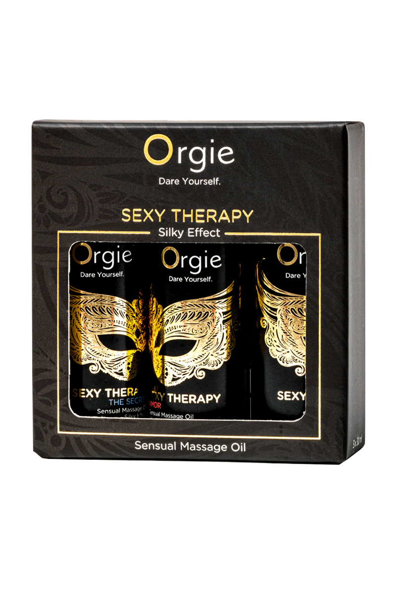 Coffret 3 huiles de massage sensuel Sexy Therapy Collection, Coffret 3 huiles de massage Sexy Therapy Collection dOrgie ooh my god