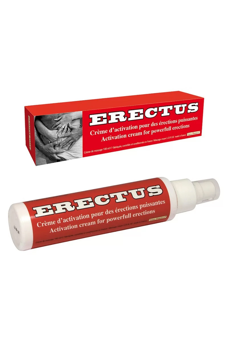 crème d'érection Erectus Vital Perfet, tube de 100ml, améliore la fermeté de l'érection, agit contre les troubles de l'érection