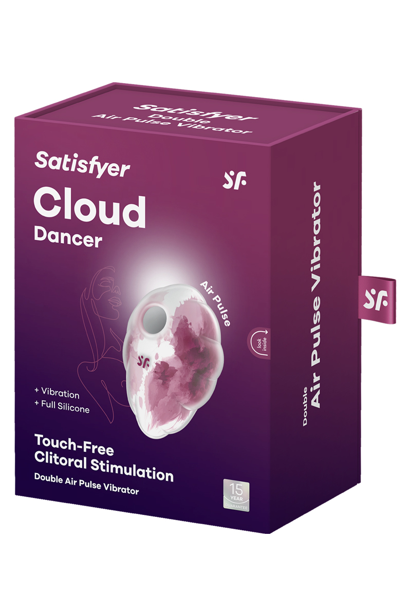 boite emballage stimulateur Cloud Dancer Satisfyer, stimulateur clitoridien