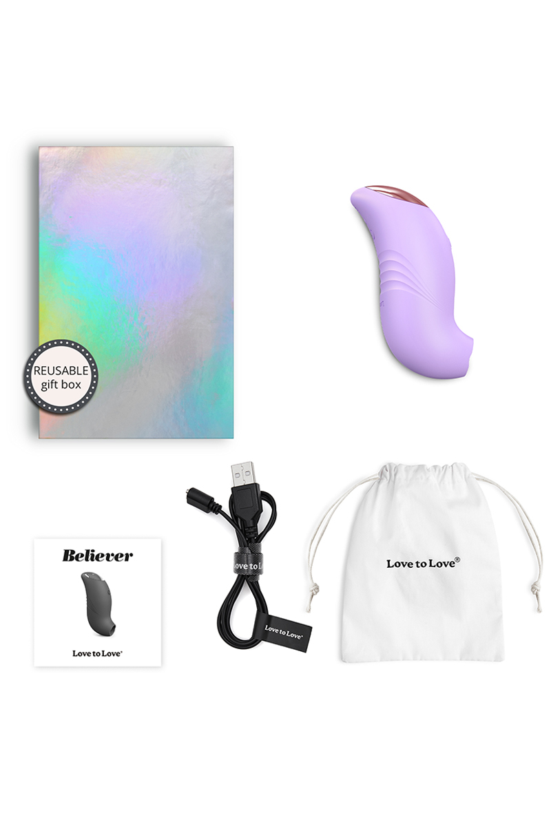 accessoires Stimulateur clitoridien Believer mauve Love to love