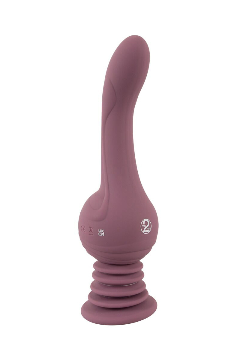 ooh-my-god-you2toys-turbo-shaker-g-spot-lover-ventouse-detail Description : Zoom sur la ventouse à ressort, révélant sa solidité et sa mobilité pour des positions sans les mains