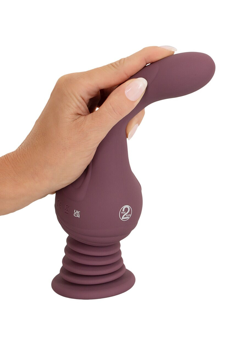 ooh-my-god-you2toys-turbo-shaker-g-spot-lover-profil Description : Vue de profil montrant la souplesse du corps en silicone et la courbe spécifique pour la zone G