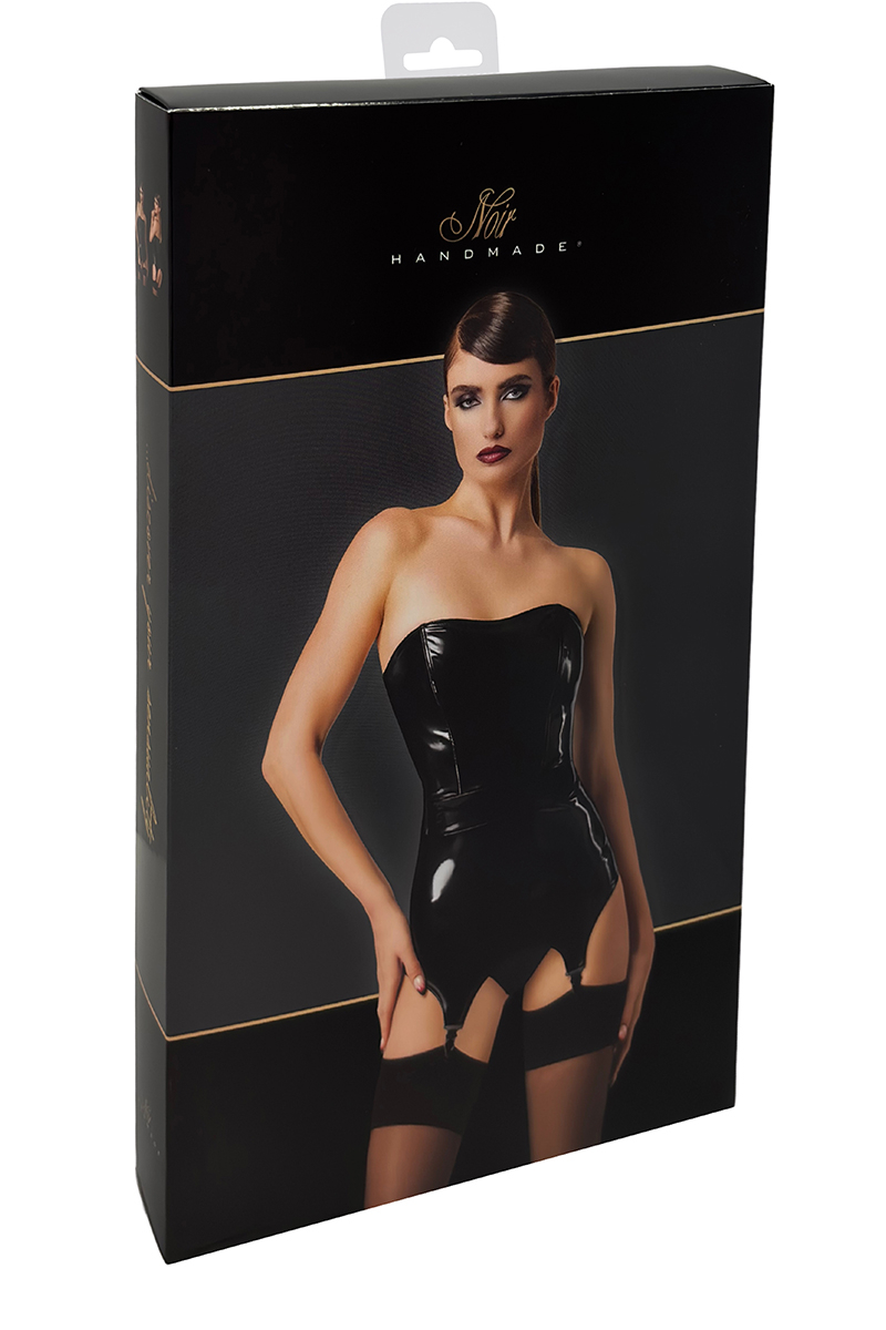 Corset Dominae F381 avec porte-jarretelles intégré dans sa boite dans la boutique Ooh My God