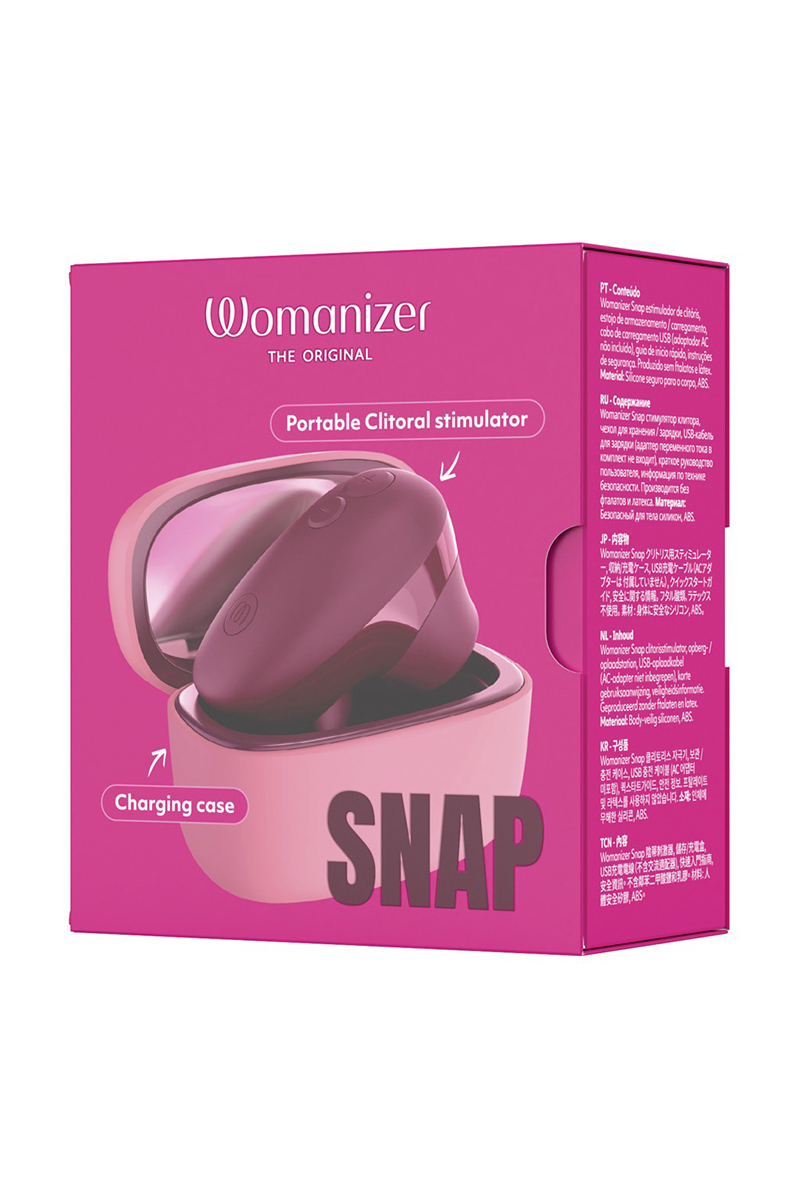Emballage rose du mini-stimulateur Womanizer Snap