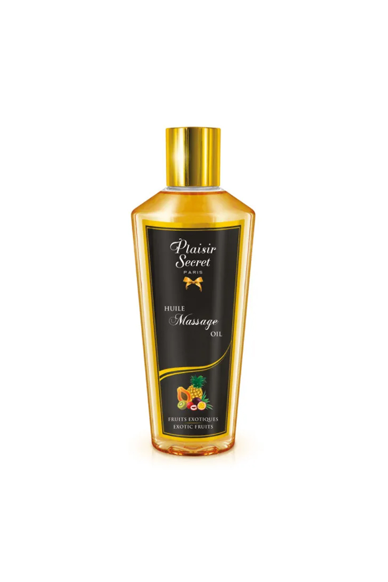 Flacon d’huile de massage fruits exotiques Plaisir Secret 30 ml