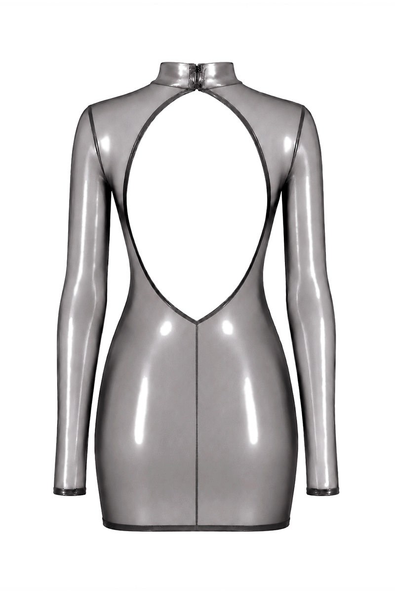 Ooh My God - Mini robe manches longues Moondust F431 Noir Handmade, photo 5