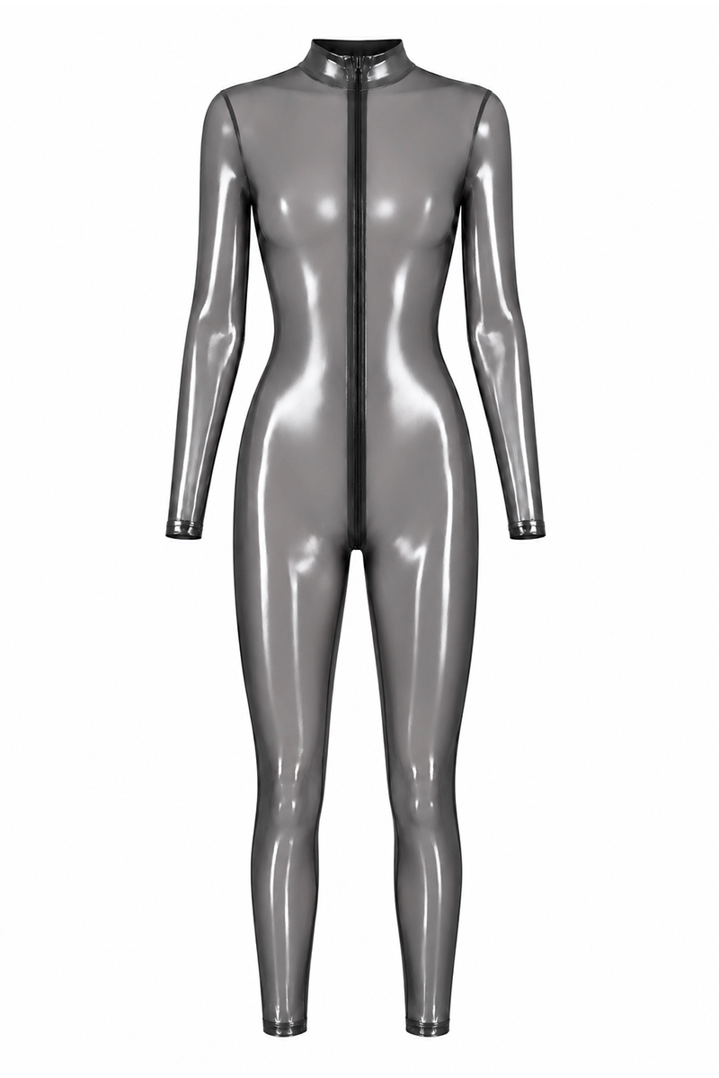 Ooh My God - Combinaison 3 zips Moondust F429 Noir Handmade, photo 4