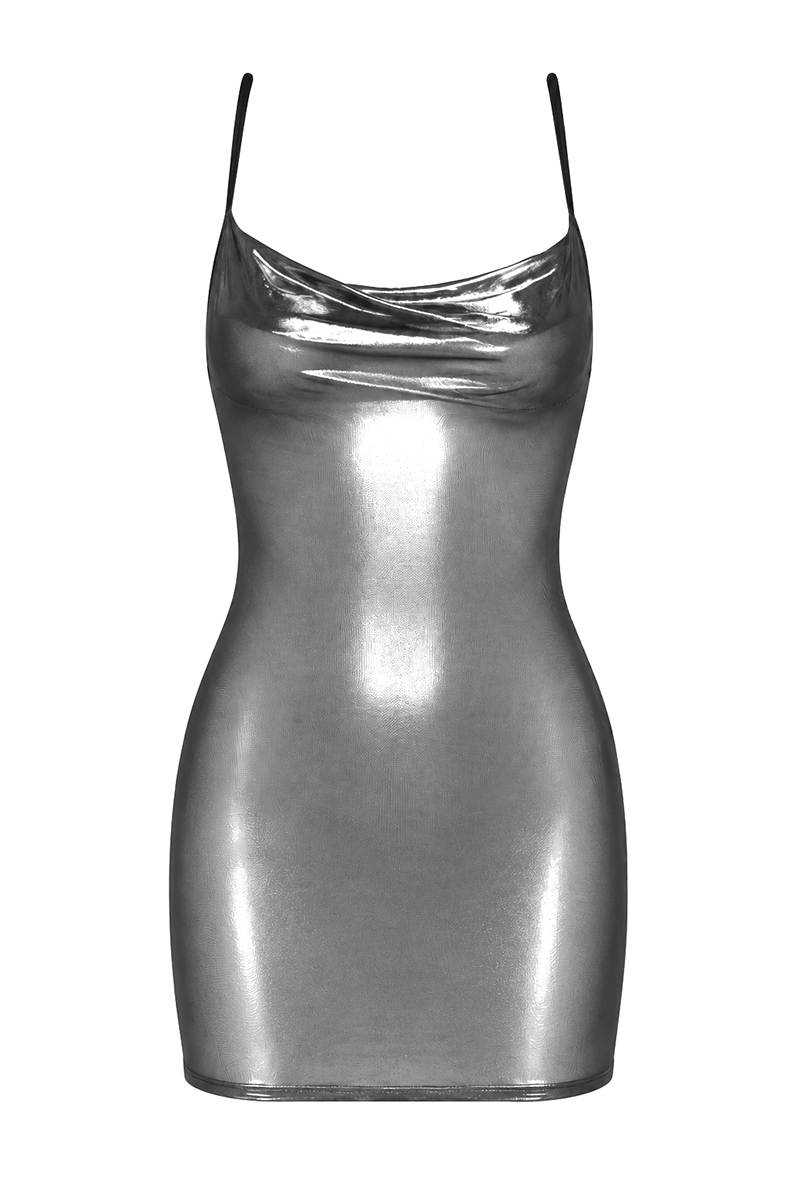 Ooh My God - Mini robe Moondust F428 Noir Handmade, photo 4