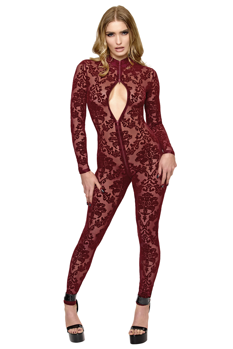 Ooh My God - Combinaison 3 zips Masquerade F421 Noir Handmade, photo 1
