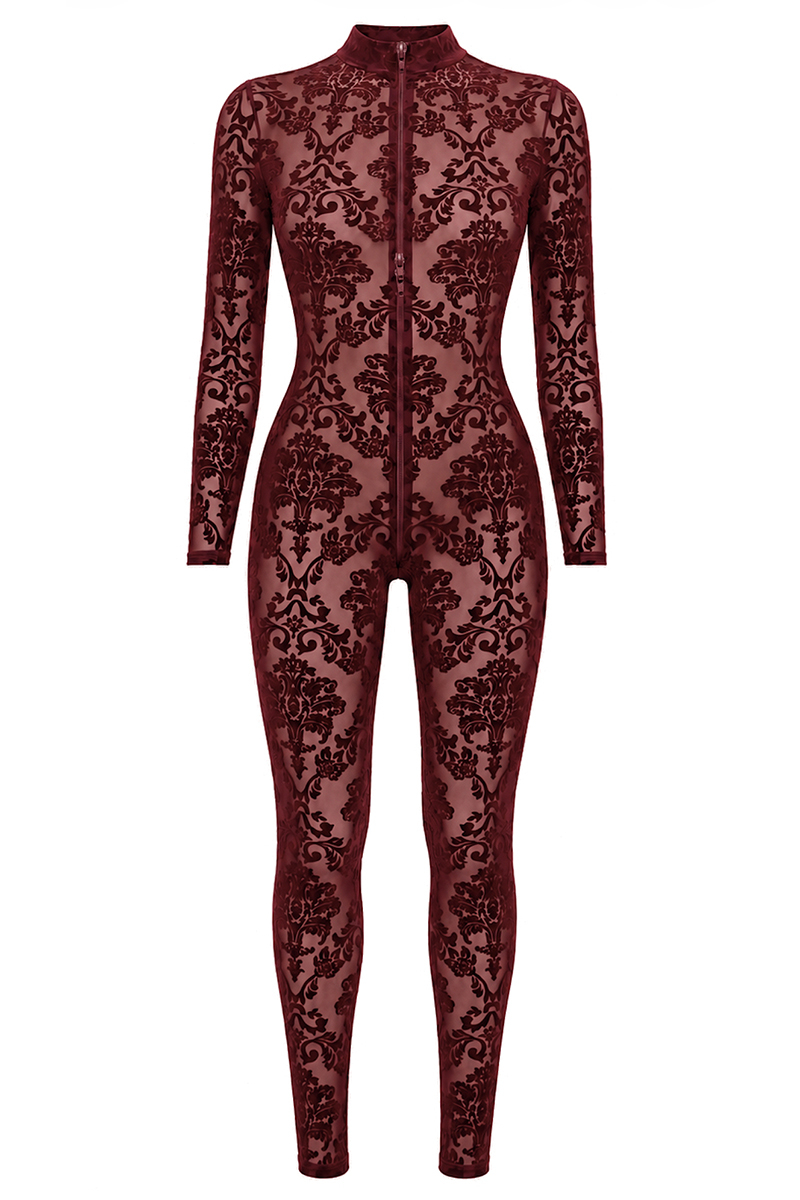 Ooh My God - Combinaison 3 zips Masquerade F421 Noir Handmade, photo 4