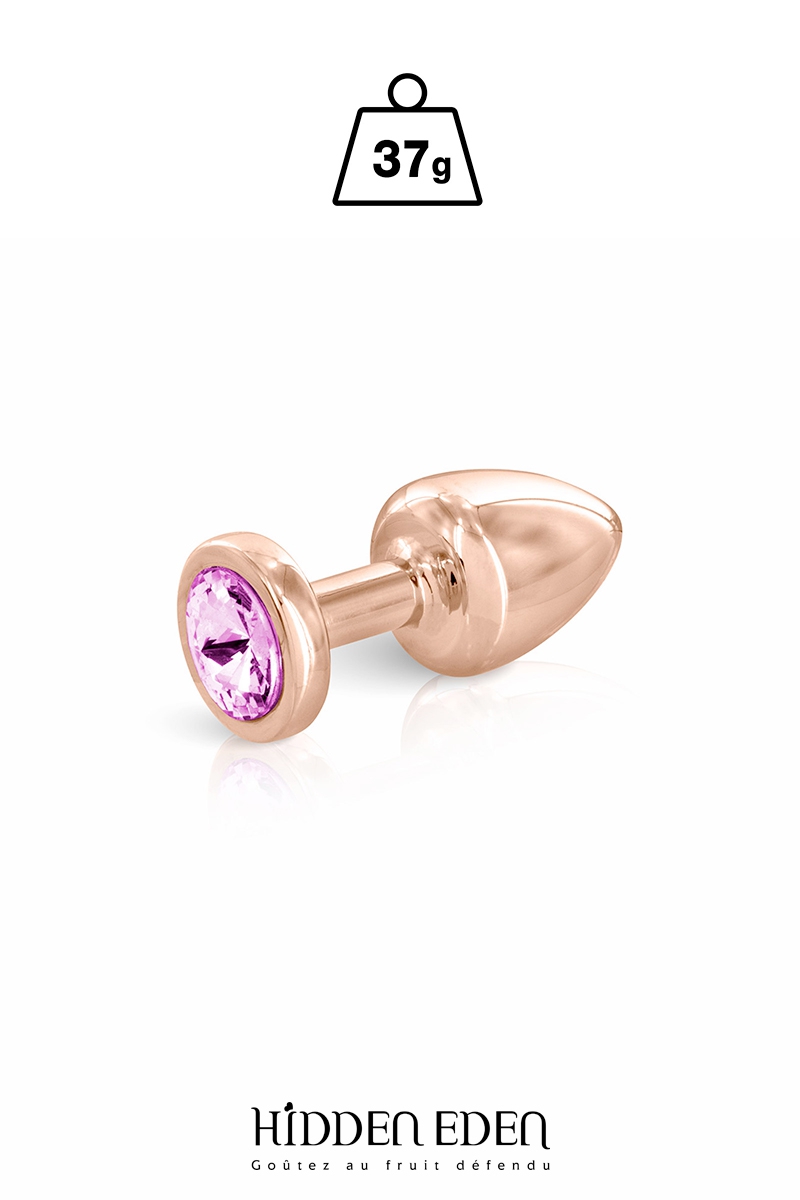 Plug bijou aluminium rose gold XS - Hidden Eden