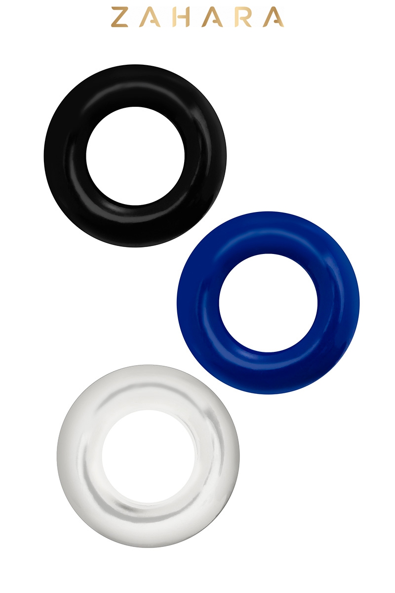 Set 3 Cockrings multicolore