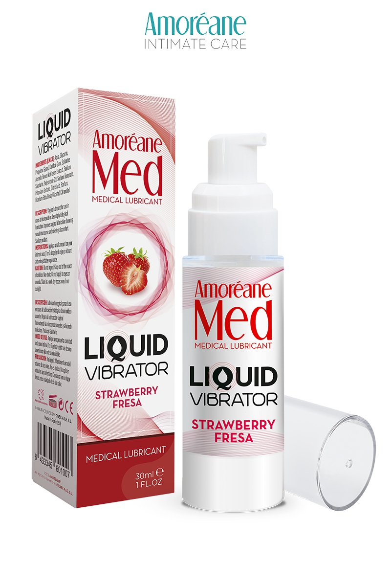 Lubrifiant Liquid Vibrator - Fraise - Amoreane Med