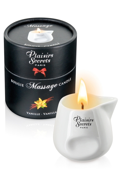 Bougie de massage parfum Vanille - Plaisirs Secrets