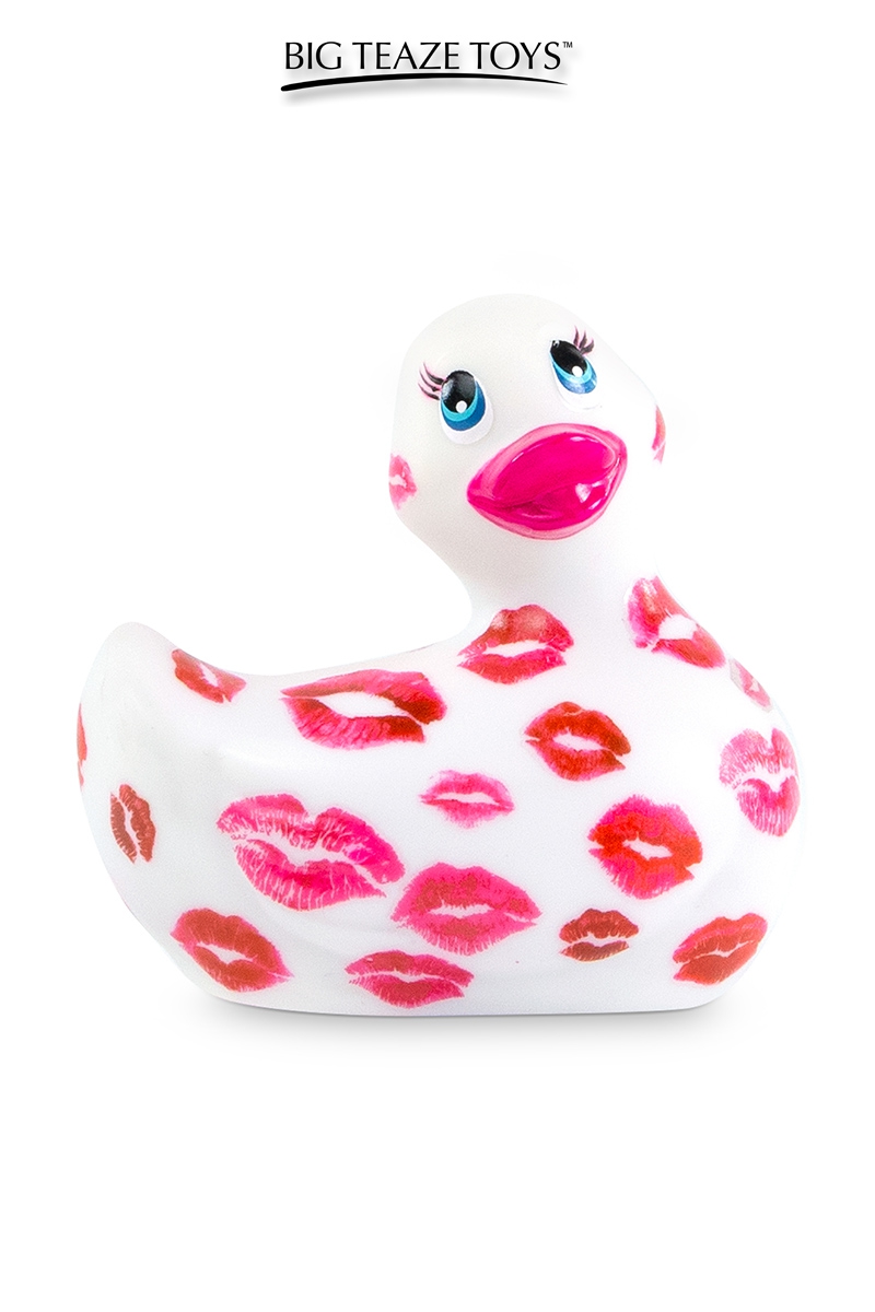 Mini canard vibrant Romance blanc et rose - Big Teaze Toys