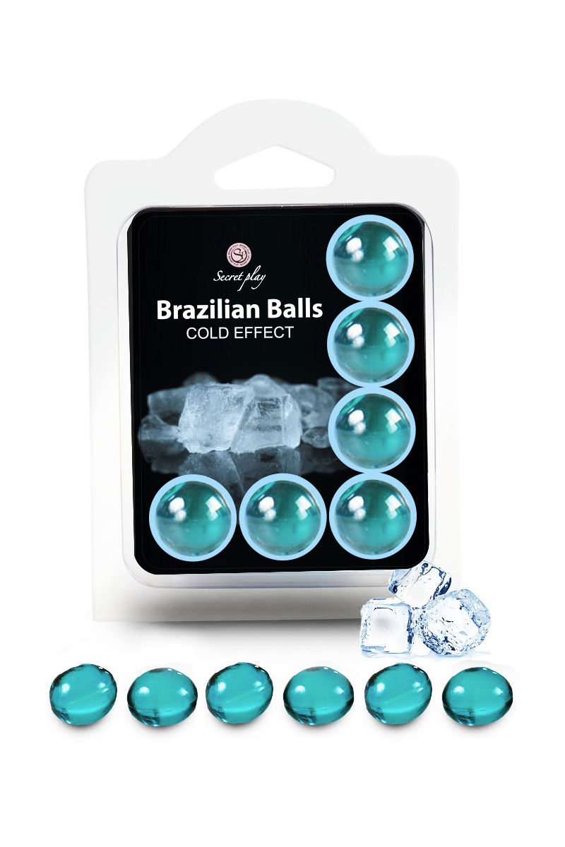 Boules lubrifiantes 6 Brazilian Balls effet frais - Secret Play