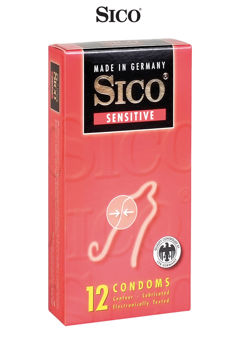 préservatifs en latex Sensitive de la marque Sico, qui vous offrent une surface lisse et une épaisseur extra fine (0,055 x 0,065mm), pour un ressenti plus naturel et de meilleures sensations durant l'acte - oohmygod