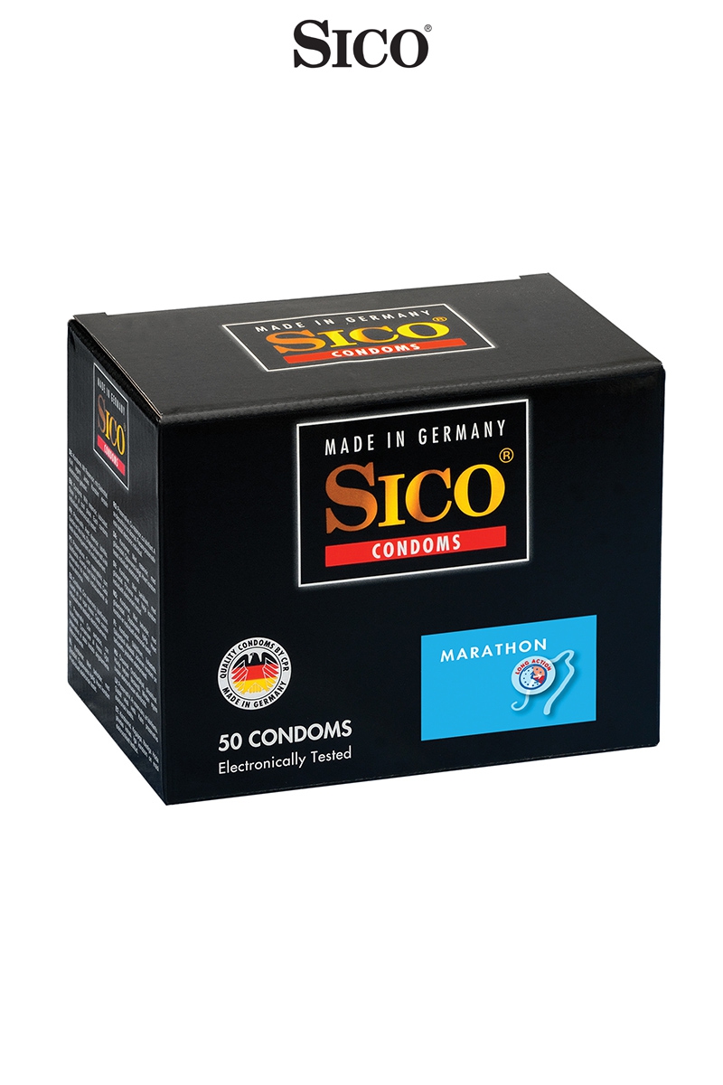 50 préservatifs retardants MARATHON - Sico
