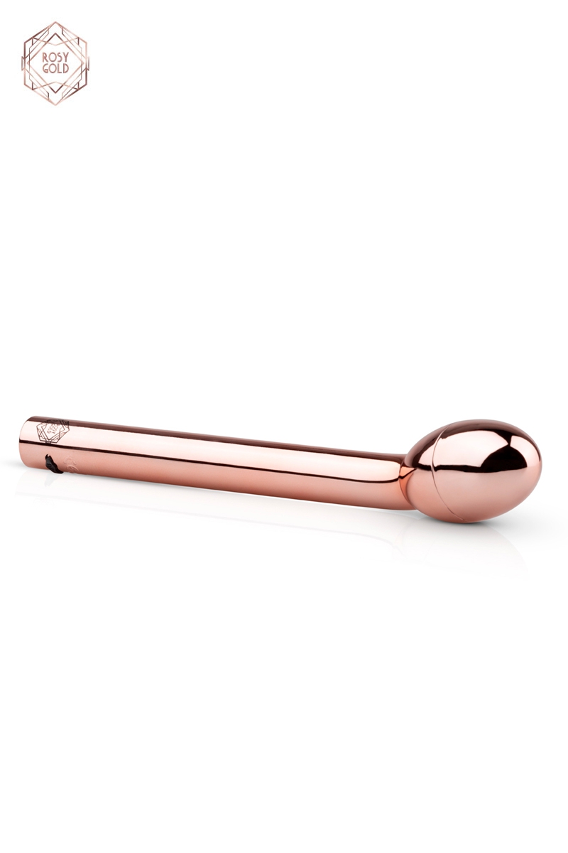 Vibromasseur spécial point G de le marque Rosy Gold, pour une stimulation intense du vagin et du point G - oohmygod