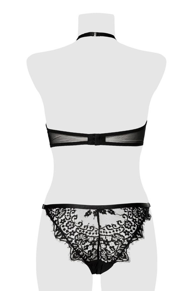 Ensemble 2 pièces composé dun soutien-gorge effet bustier et dun string tanga - oohmygod