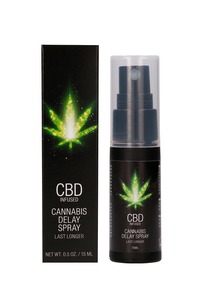 Spray retardant et anesthésiant pénis CBD Cannabis - Shots CBD