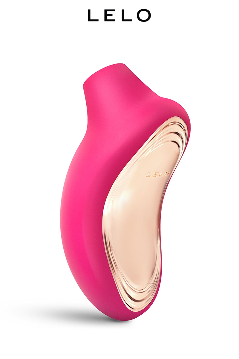 Stimulateur clitoridien rose cerise Sona 2 de la marque Lelo, fabriqué en silicone doux et en ABS, fonctionne sans contact et procure de puissants orgasmes - oohmygod