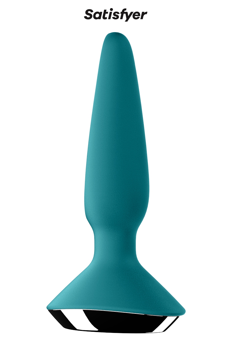 Plug bleu pétrole Ilicious 1 de la marque Satisfyer, plug vibrant connecté qui se contrôle via le sextoy ou lapplication gratuite à télécharger - oohmygod