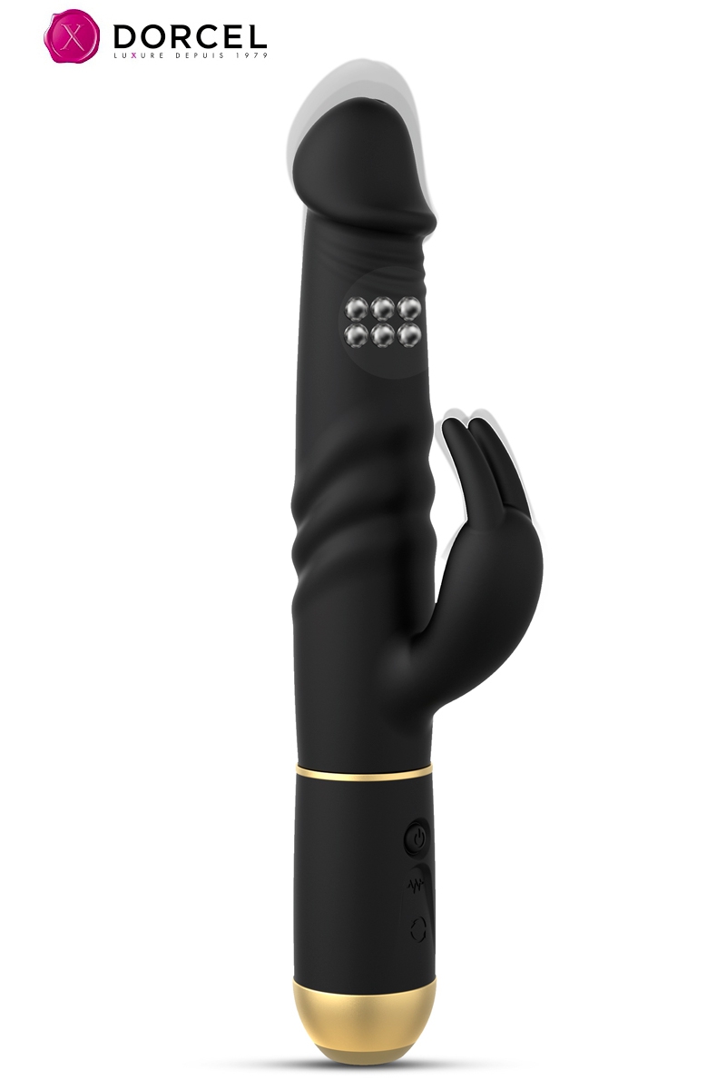 vibromasseur-rabbit-noir-et-or-dorcel