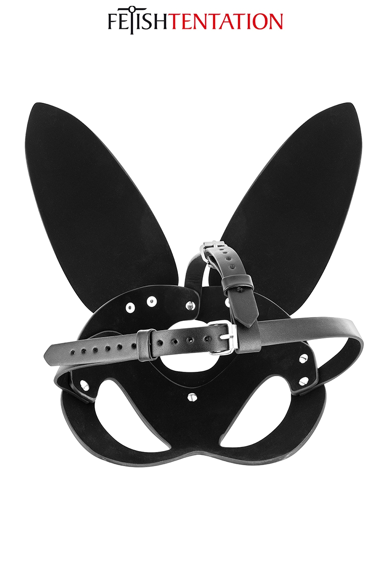 Masque Bunny de chez Fetish Tentation, couleur noir et sangles réglables - oohmygod