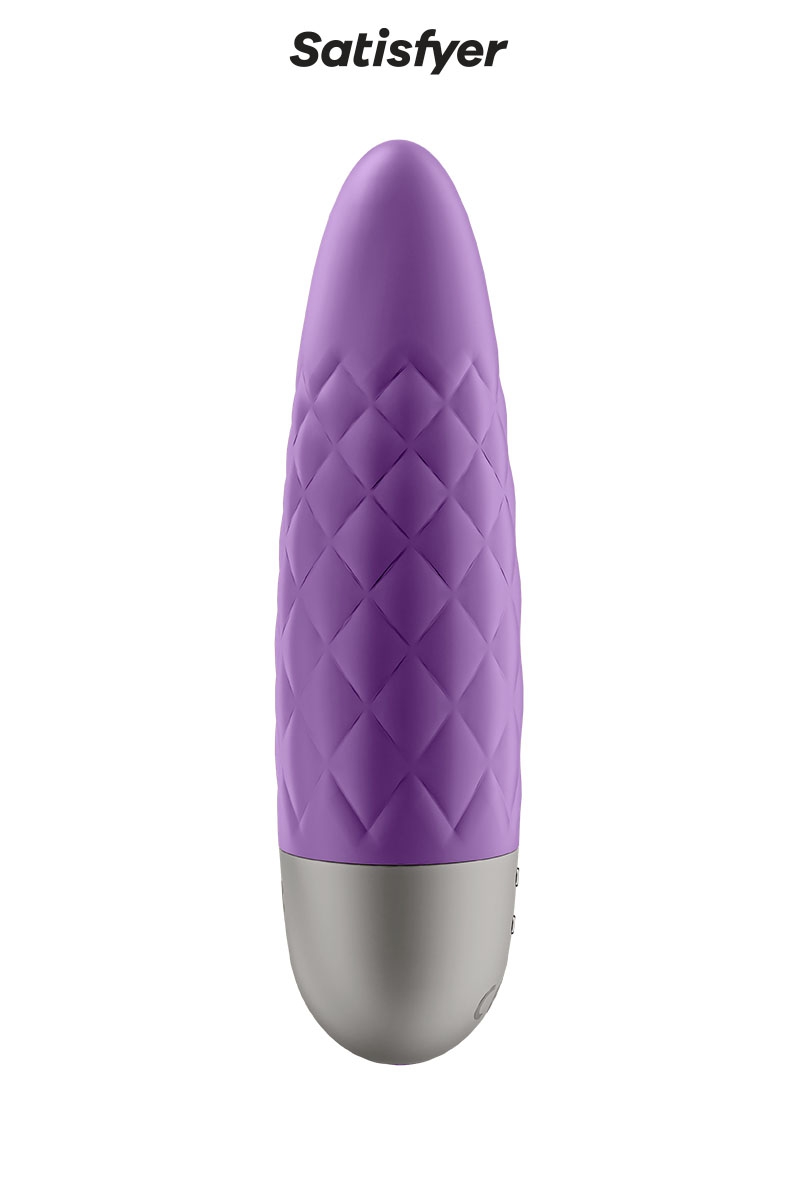 Mini sextoy violet Ultra Power Bullet 5 de satisfyer pour la stimulation du clitoris, 12 modes de vobration - oohmygod