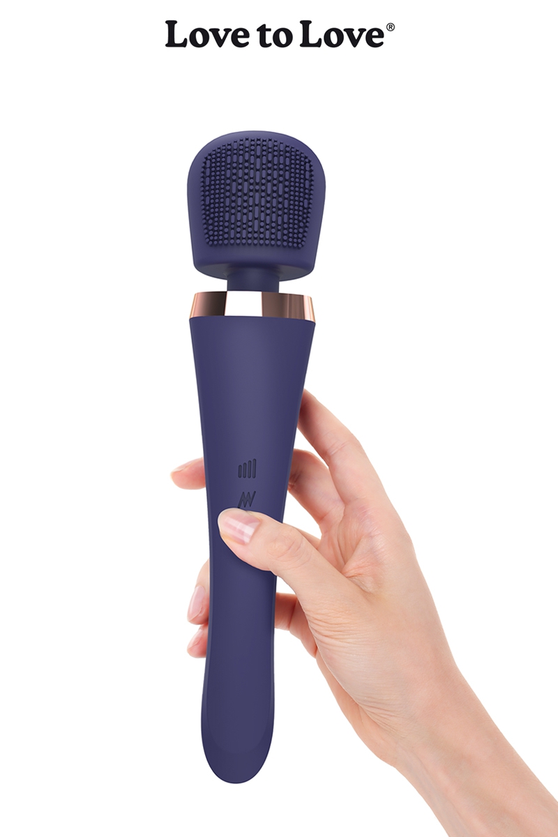 Vibromasseur Wand Brush Crush Love to Love, stimule le clitoris et les muscles du corps