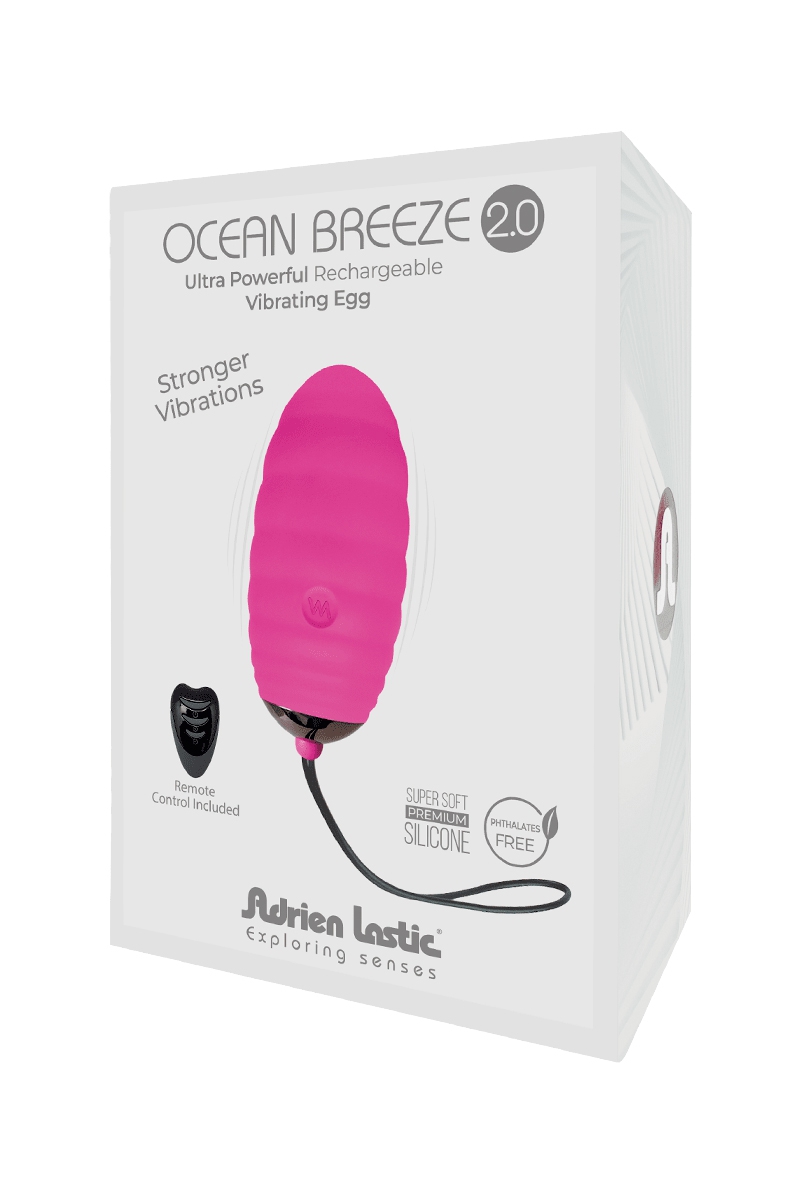 Boite de lOeuf vibrant Ocean Breeze V2 Adrien Lastic, version plus puissante de leoeuf pour la stimulation vaginale - oohmygod