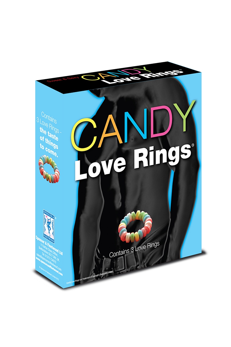 Cockrings bonbon Candy Love Rings, sextoy comestible en bonbon - oohmygod