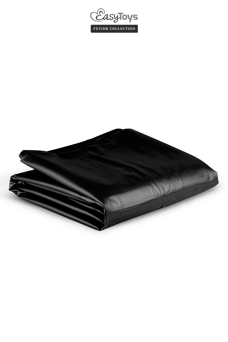 Drap de protection en Vinyle noir, drap de protection pour les jeux salissants et coquins - oohmygod