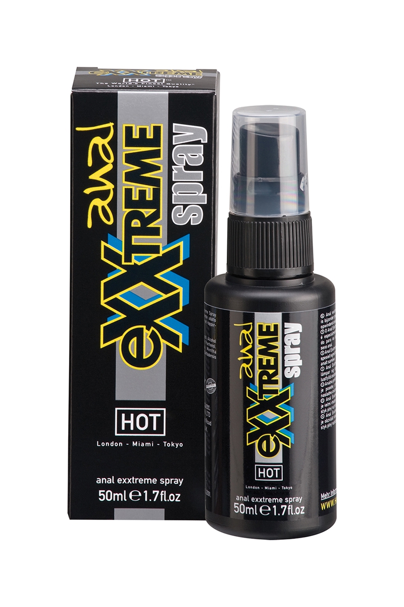 Spray lubrifiant Anal Exxtreme à base d'eau, lubrifiant parfumé à la menthe, pour la pratique anale - oohmygod