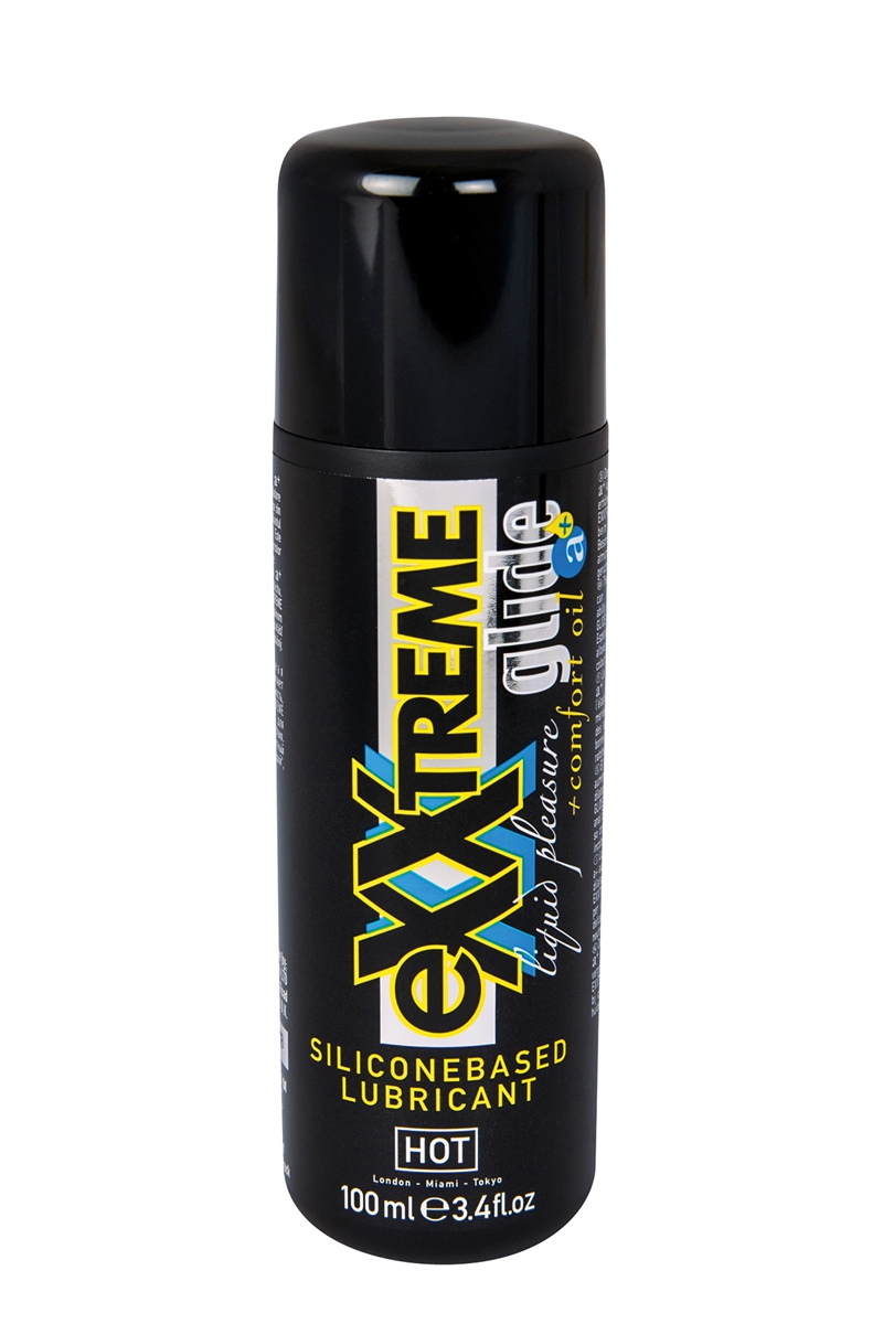 Lubrifiant Exxtreme Glide Silicone de HOT, lubrifiant pour la pratique anale, haute lubrification longue durée, 100ml - oohmygod