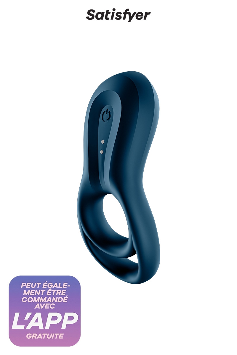 Sextoy connecté pour couple qui fonctionne avec l'application gratuite Satisfyer connect, cockring connecté pour le couple - oohmygod