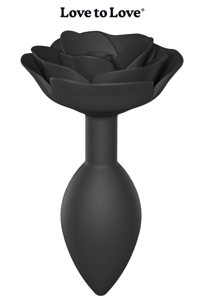 Plug anal noir Open Roses taille L - Love to Love