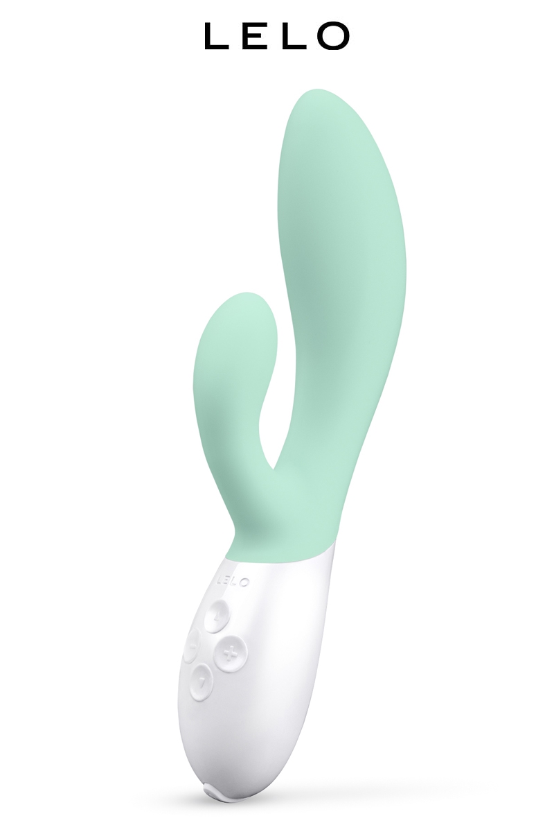 Vibromasseur Rabbit Ina 3 vert clair de Lelo, sextoy pour la double stimulation du clitoris et du vagin (point G), 10 modes de vibration 30x plus puissantes que son ancienne version - Ooh my god