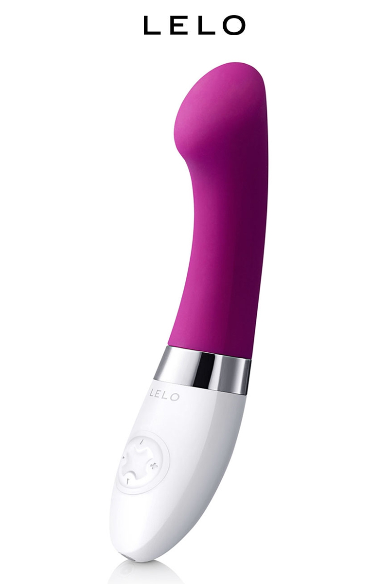 Vibromasseur point G Gigi 2 fuchsia, sextoy pour la stimulation du point G et aussi du clitoris si vous le souhaitez ! 8 modes de vibration - oohmygod